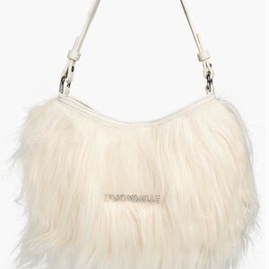 Simon Miller Cream Faux Fur Women's Bag